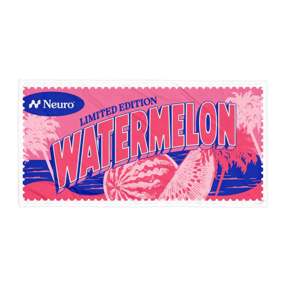 Watermelon Waves Beach Towel