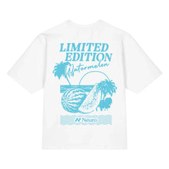 Watermelon State of Mind Tee (White/Blue)